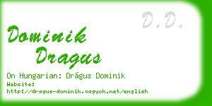 dominik dragus business card